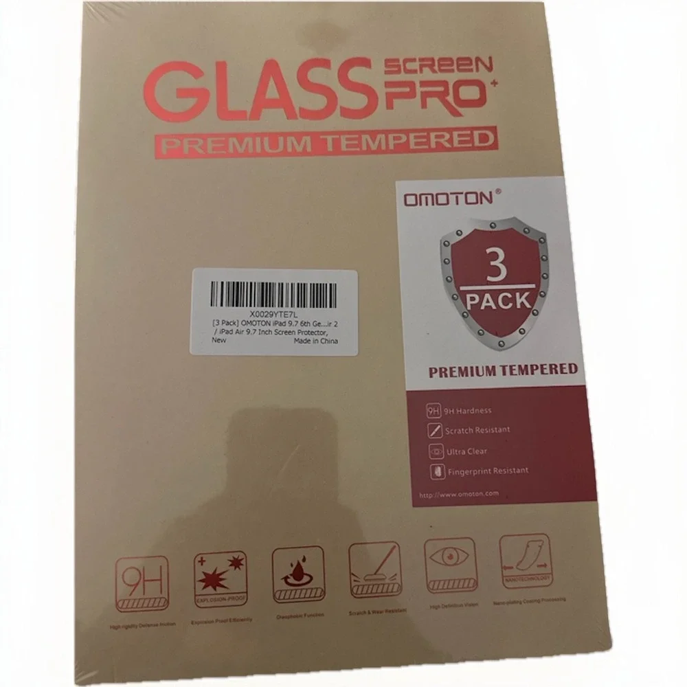 Omoton 3 Pack Premium Tempered Glass Screen Protector for Surface Pro